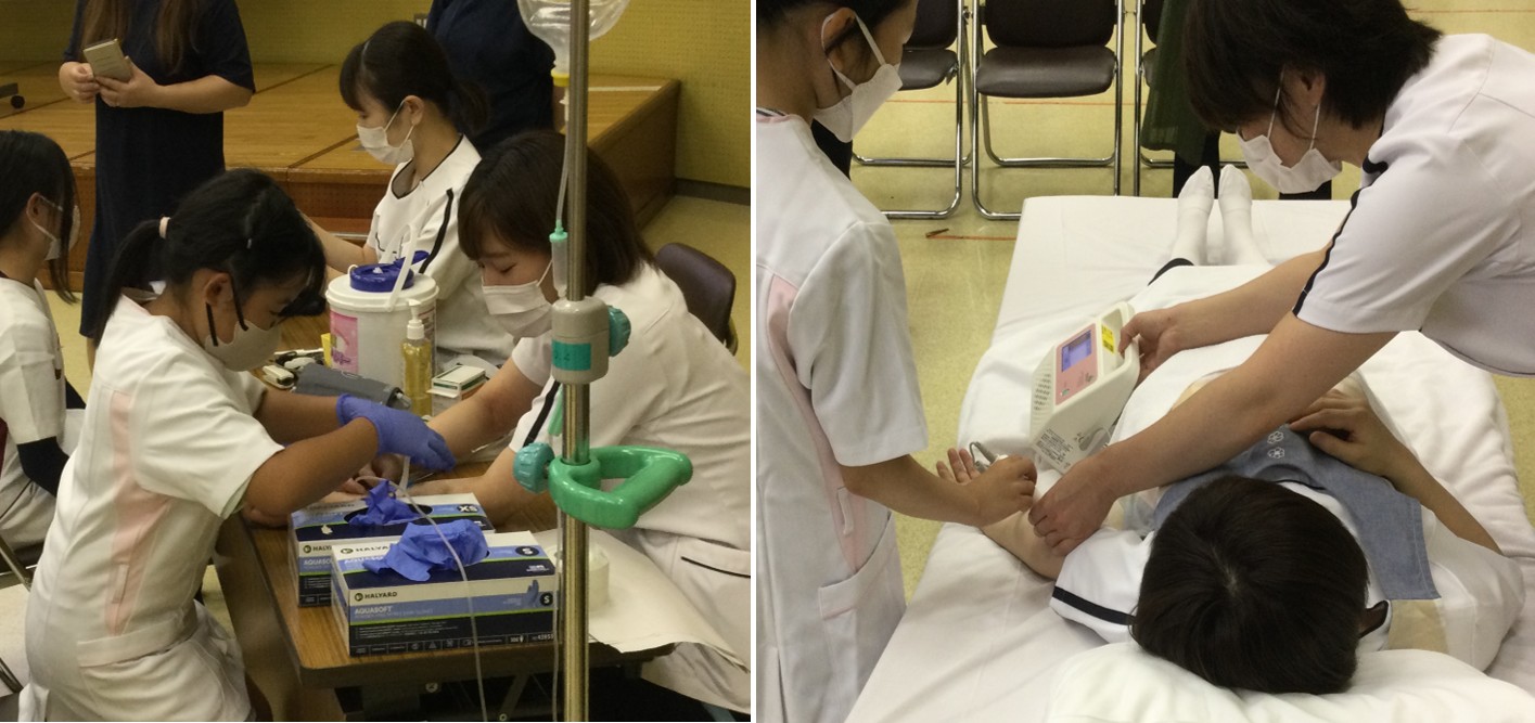 看護師、助産師になって血圧測定や傷の手当てを体験してみよう！