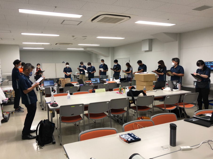 全体ミーティング、ボランティアミーティング