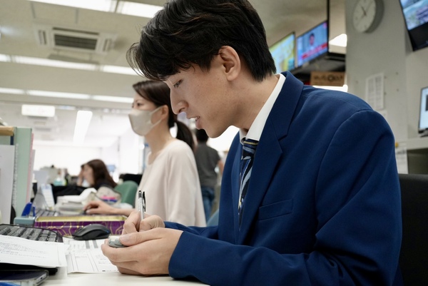 原稿を読む練習