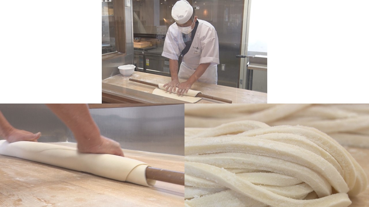 すかし打ち・足踏みでコシのある美味しいうどんに