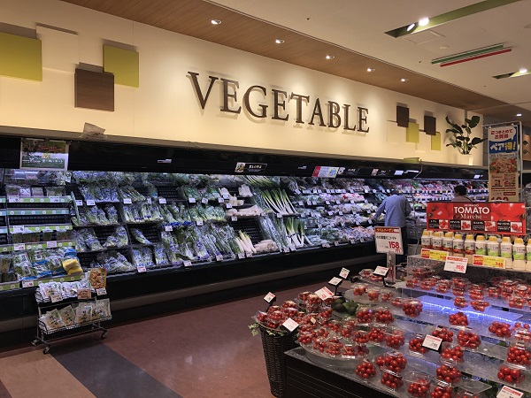 野菜・くだもの売場
