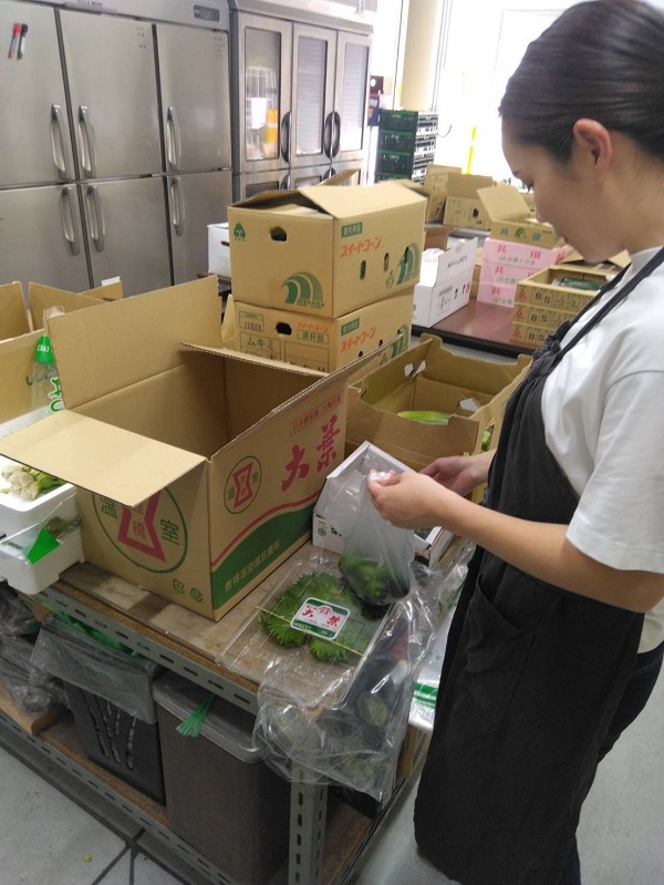 商品の仕分け